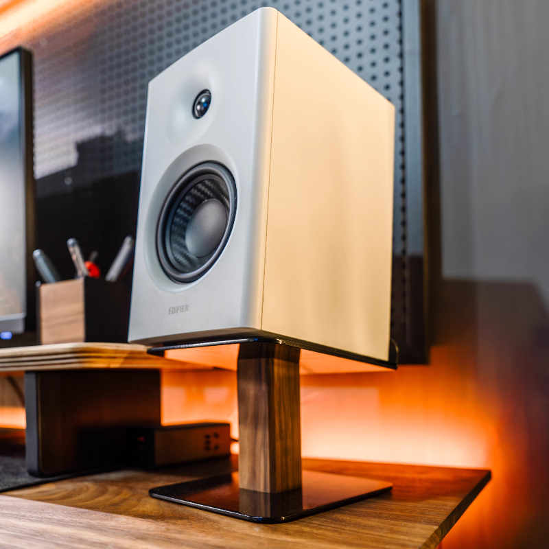 Music Stand Folding - Black Walnut Speaker Stand Desktop Speaker