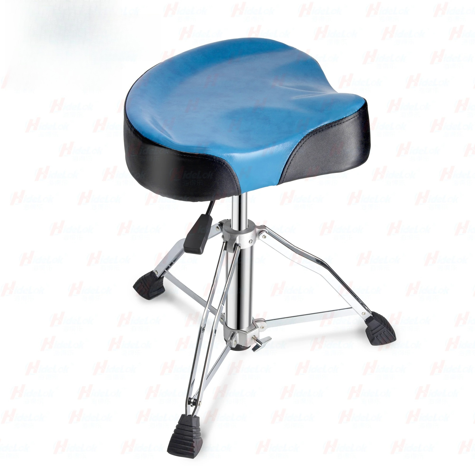 Drum Practice Pad - Adjustable Drum Throne Stool, Gas Lift