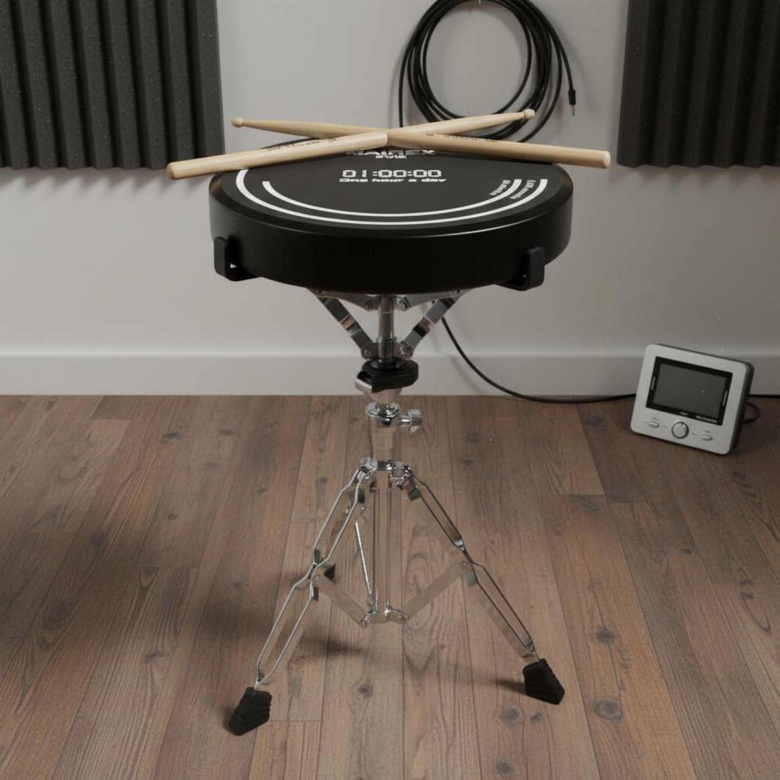 Drum Practice Pad - 12 Inch Practice Drum Pad Set