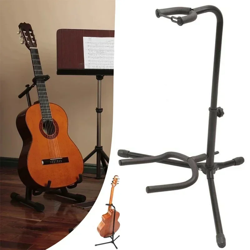 Music Stand Folding - Vertical Guitar Stand Foldable and Adjustable