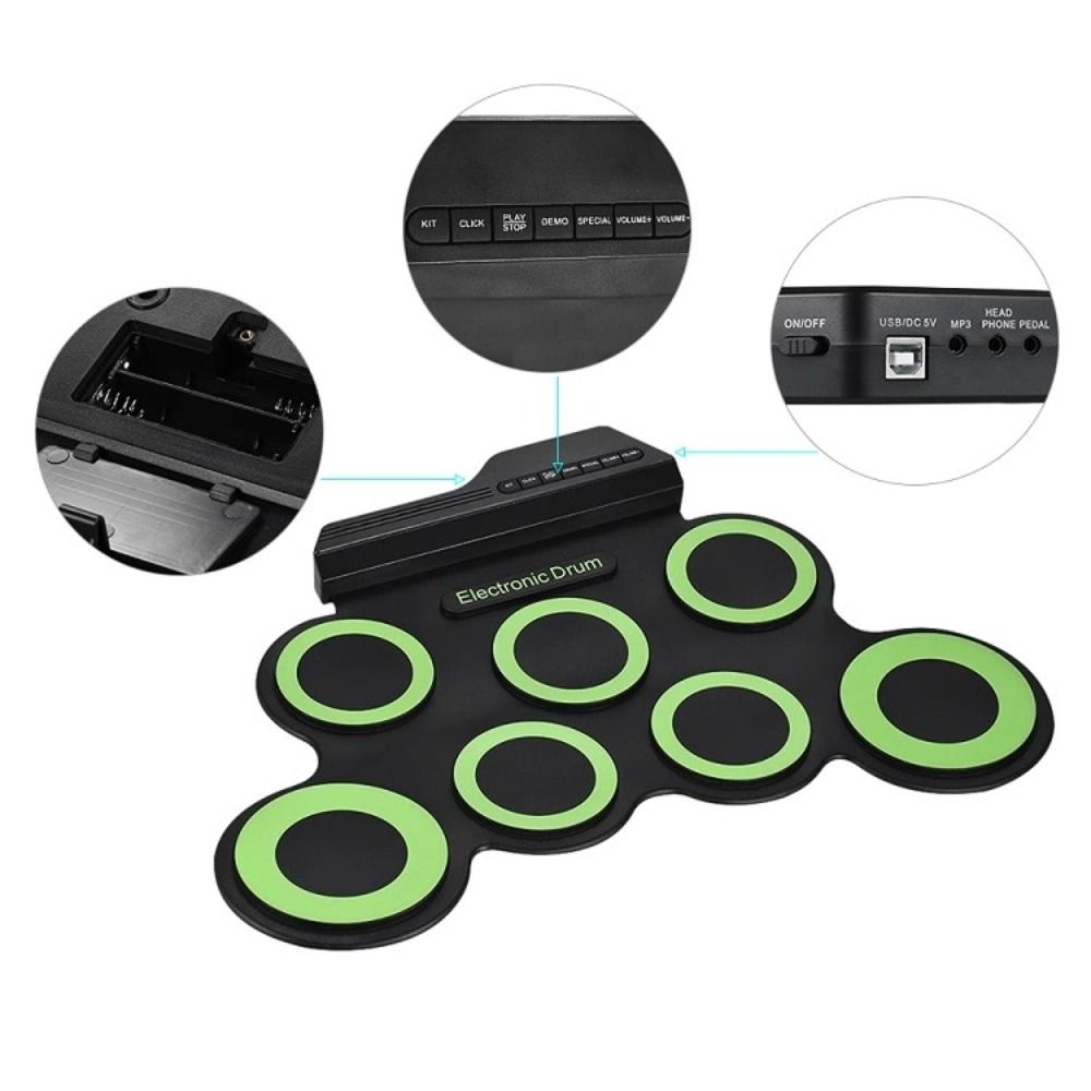 1 Box 7-Pads Electronic Drum S - Drum Practice Pad avis et prix