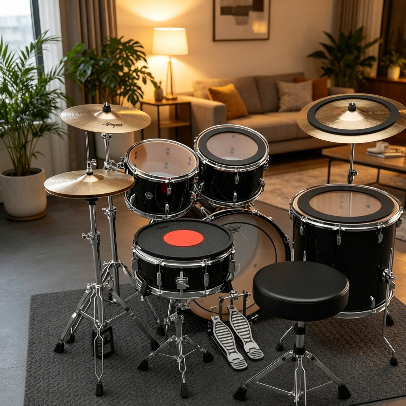 Rubber Drum and Cymbal Mutes N - Drum Practice Pad avis et prix