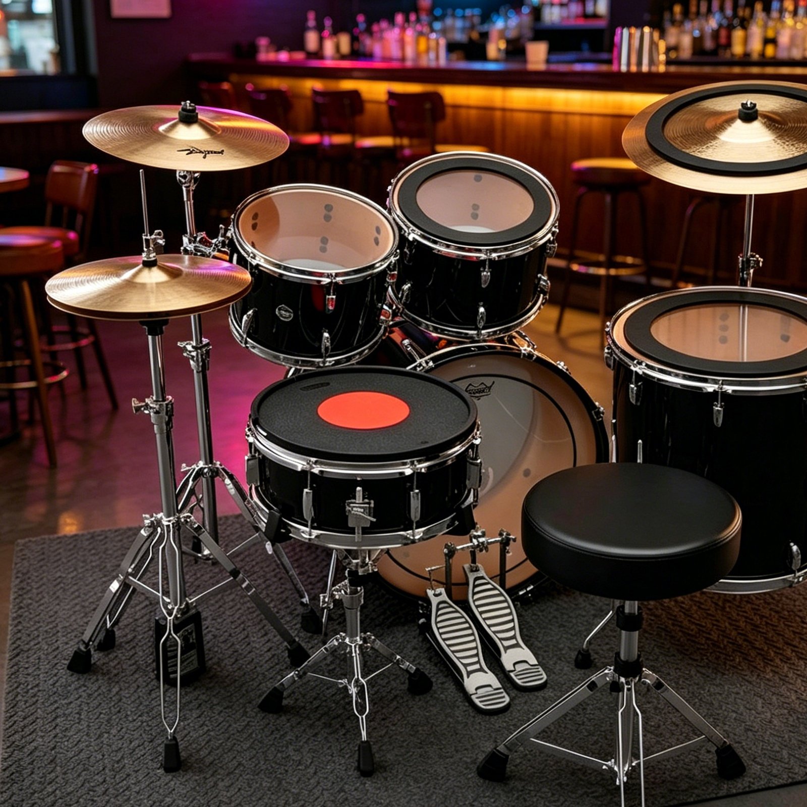 Rubber Drum and Cymbal Mutes N - Drum Practice Pad avis et prix
