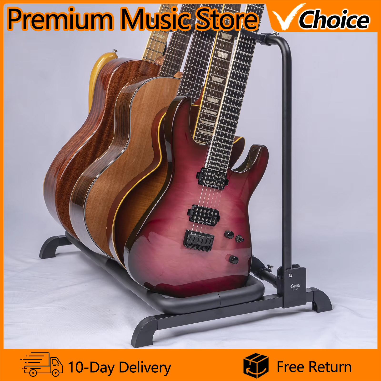 GUITTO GGS-07 Guitar Stand Hol - Music Stand Folding avis et prix