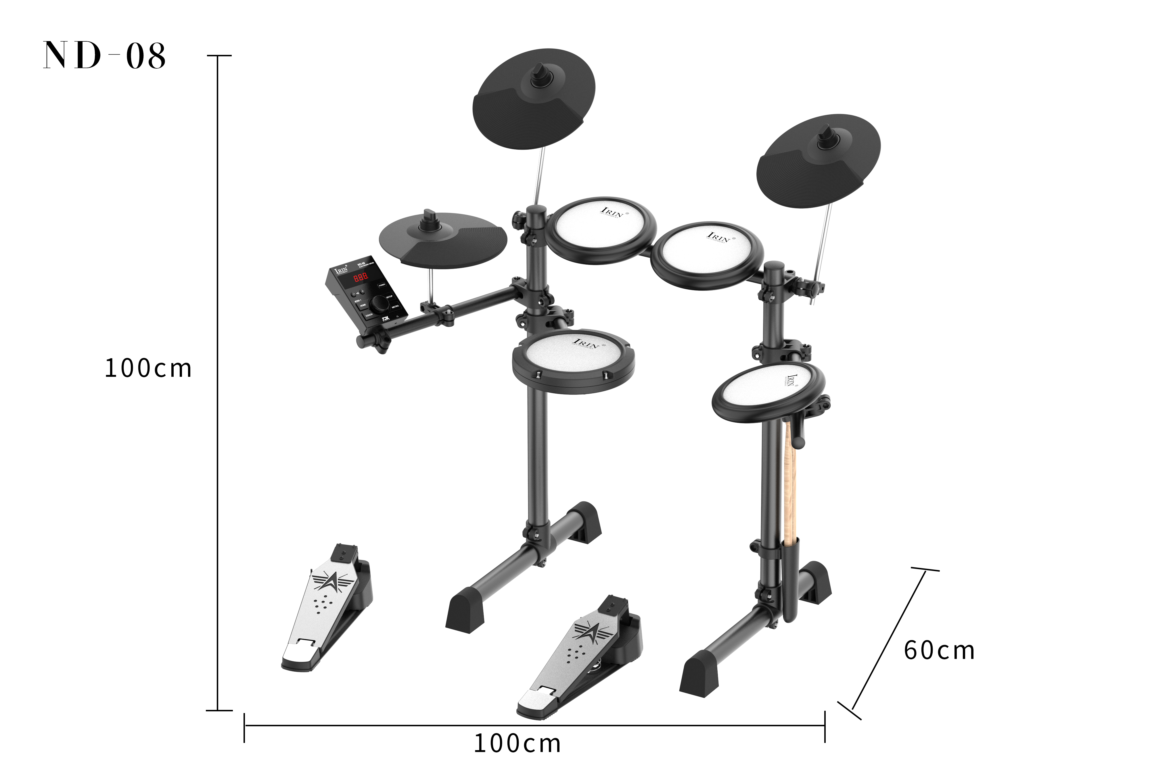 IRIN ND-08 Electronic Drum Kit - Drum Practice Pad avis et prix