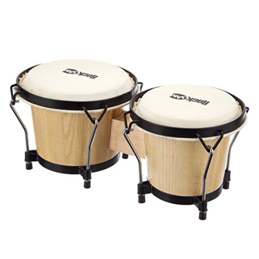 7 and 8 Bongo Drum Set with Pa - Drum Practice Pad avis et prix