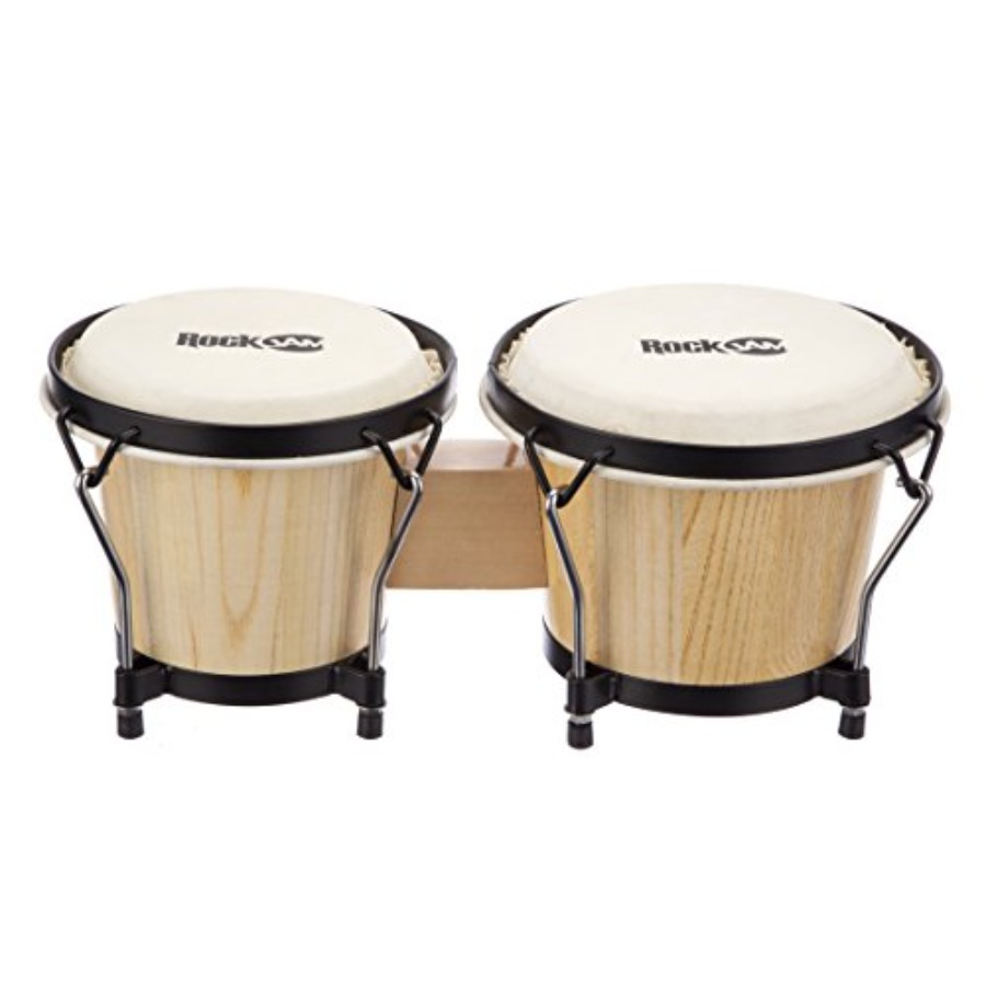 7 and 8 Bongo Drum Set with Pa - Drum Practice Pad avis et prix
