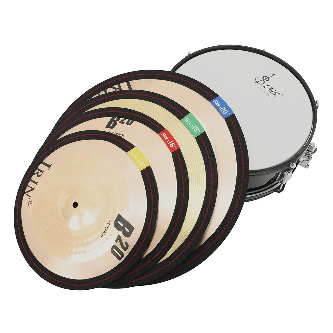 4Pcs/Set Drum Practice Cymbal  - Drum Practice Pad avis et prix