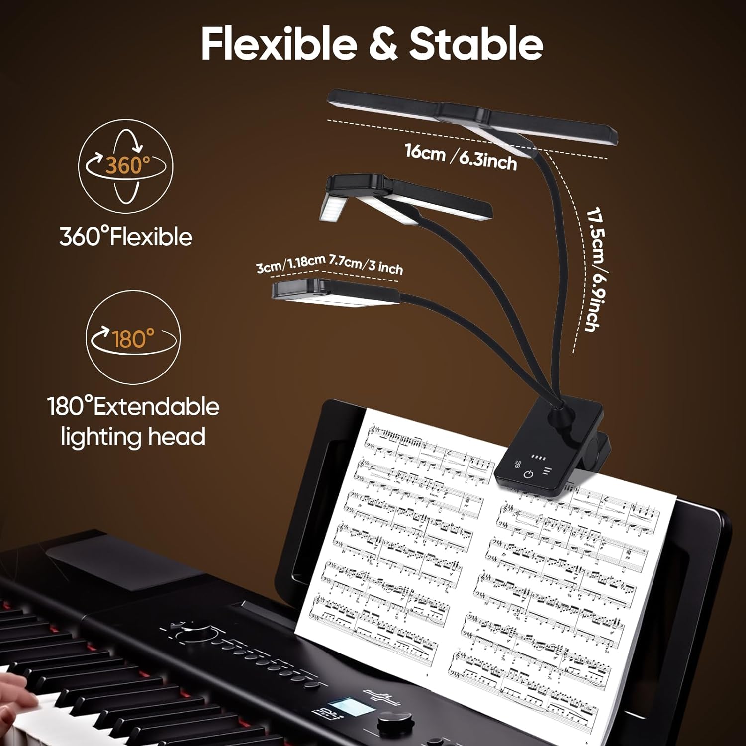 Clip-On Music Stand Light: Rec - Music Stand Folding avis et prix