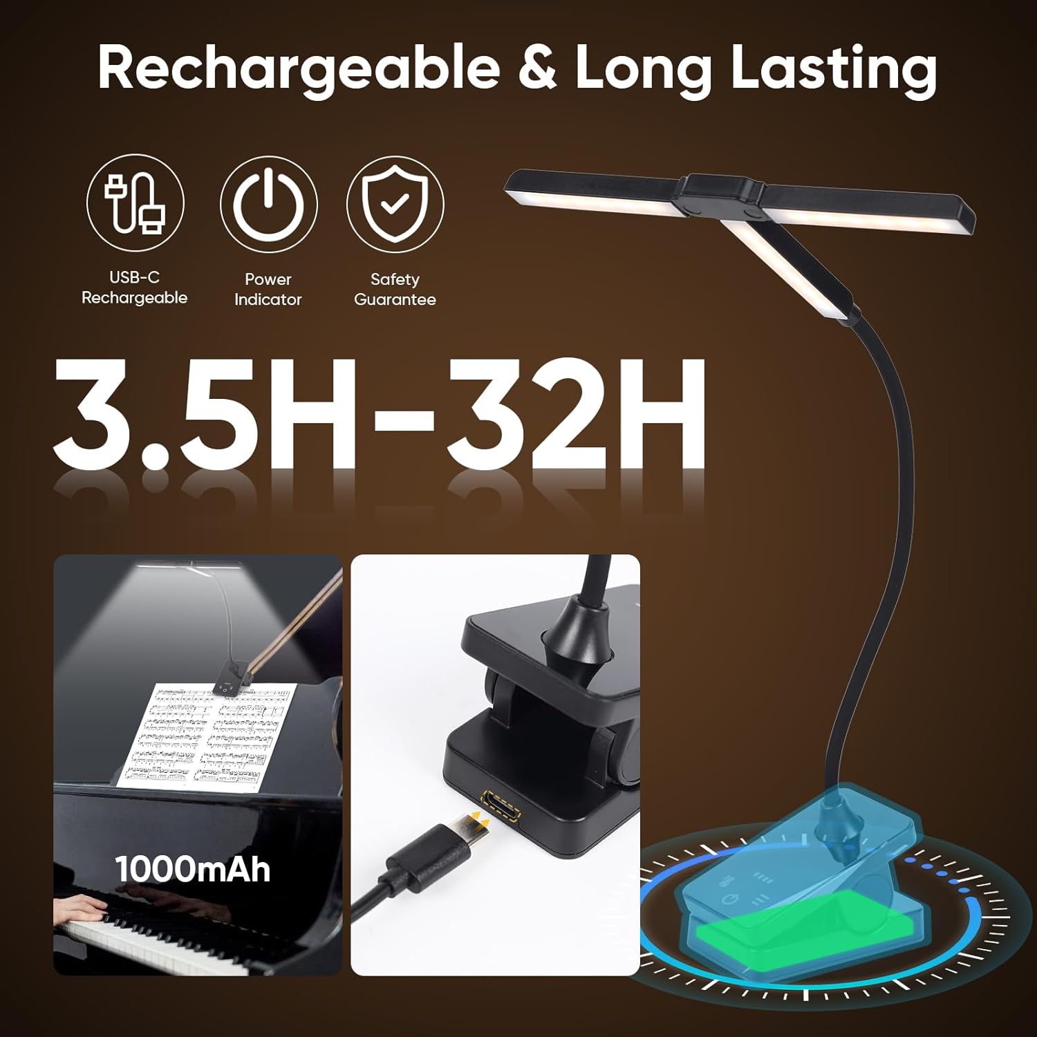 Clip-On Music Stand Light: Rec - Music Stand Folding avis et prix
