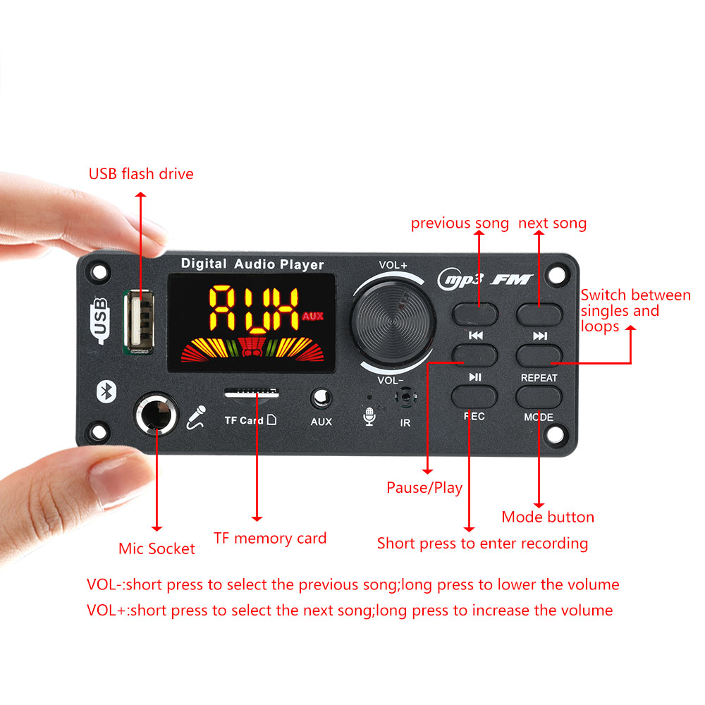 DC 5-12V MP3 Audio Decoder Mod - Audio Music Converter To Mp3 avis et prix