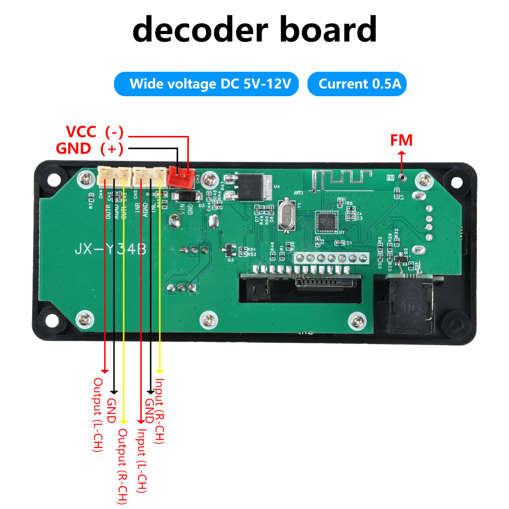 DC 5-12V MP3 Audio Decoder Mod - Audio Music Converter To Mp3 avis et prix