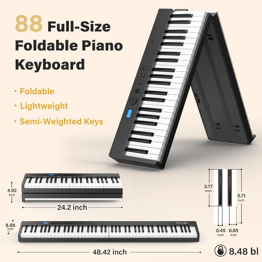 BESFAN 88 Key Portable Folding - Music Stand Folding avis et prix